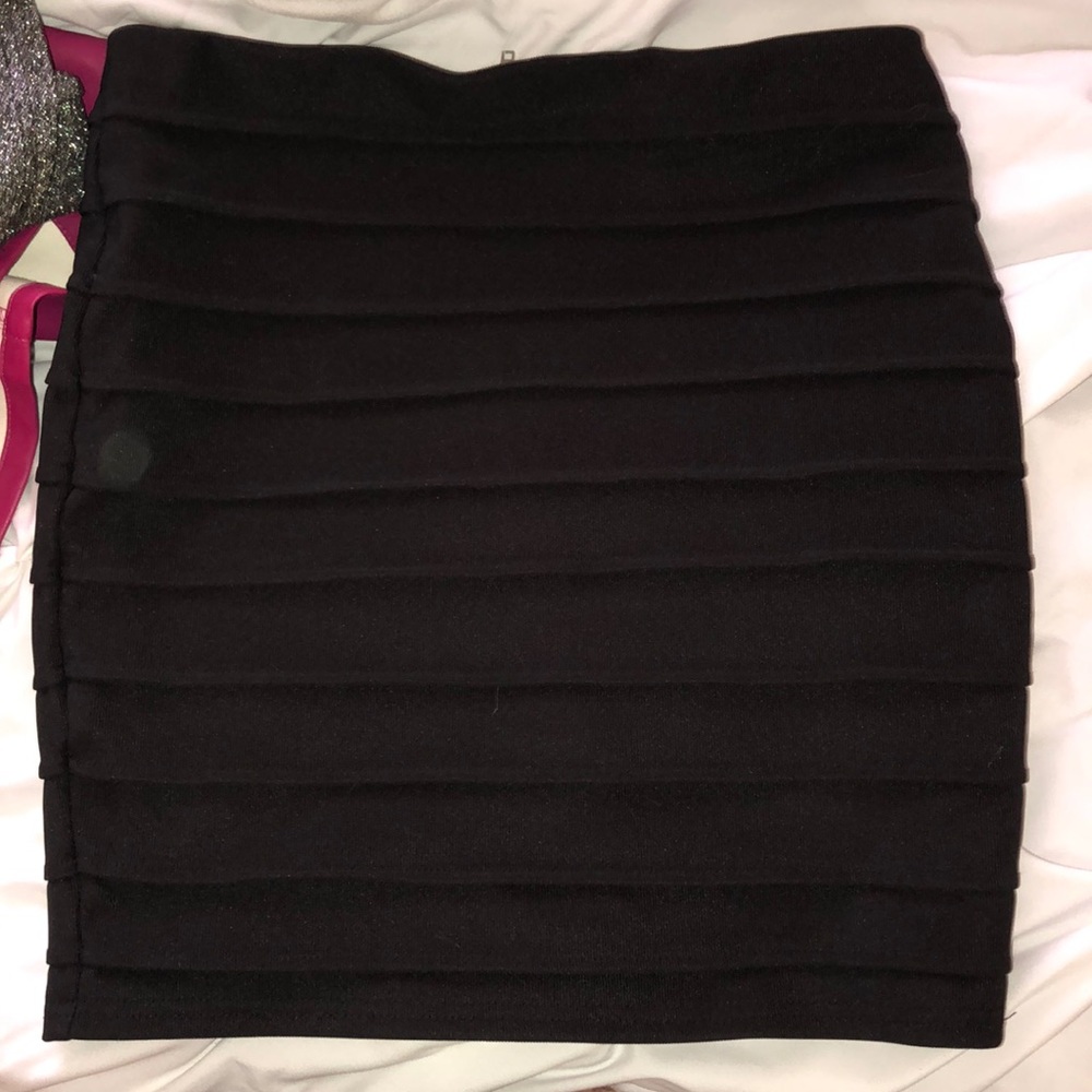 Black pencil skirt